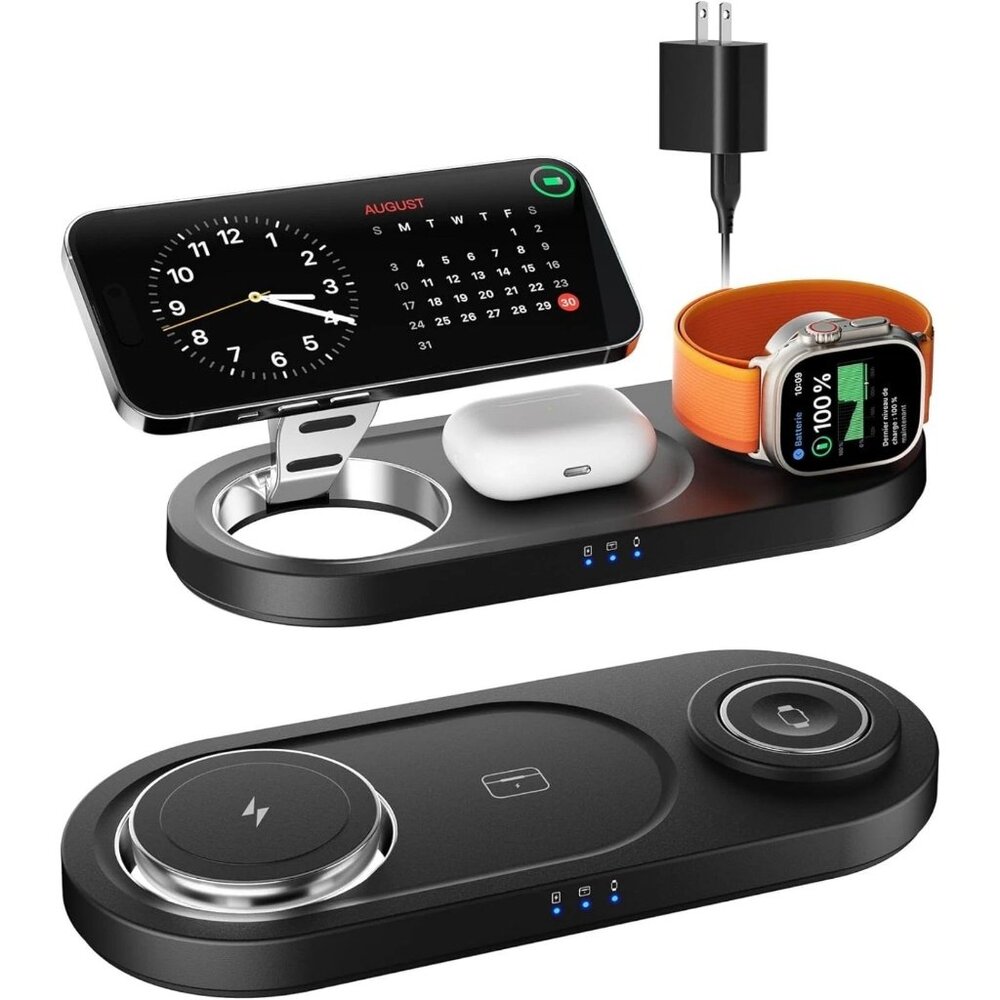 2024 Upgraded 3 in 1 Wireless Charger, Nano Magnetic iPhone Charging Station ...